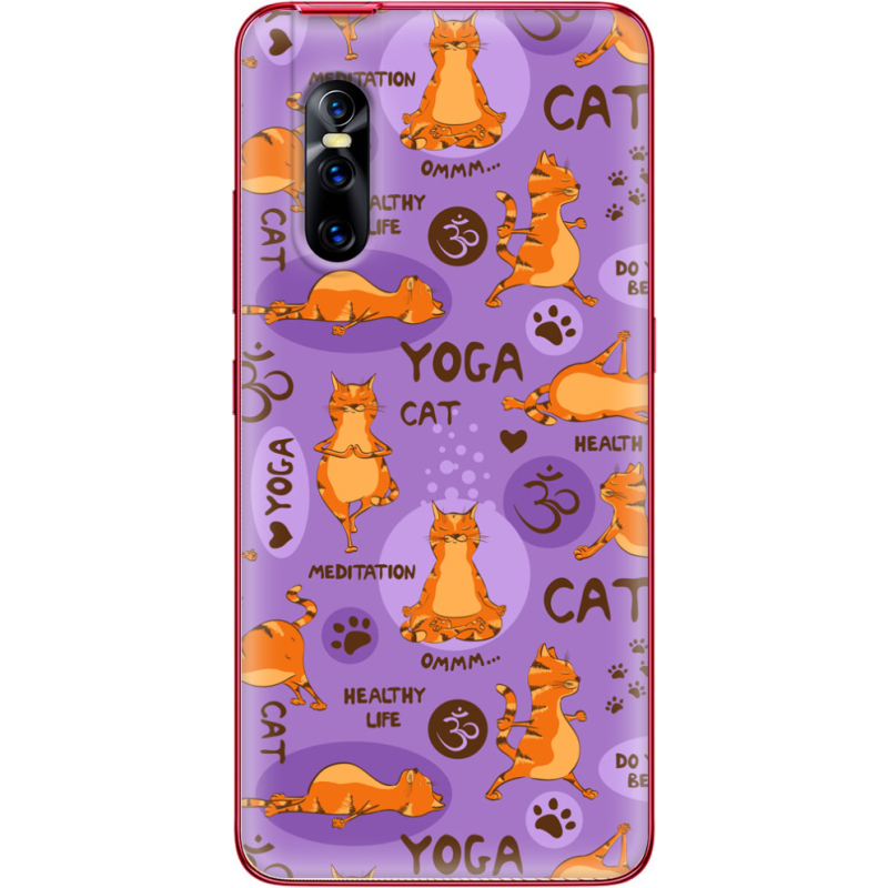 Чехол Uprint Vivo V15 Pro Yoga Cat