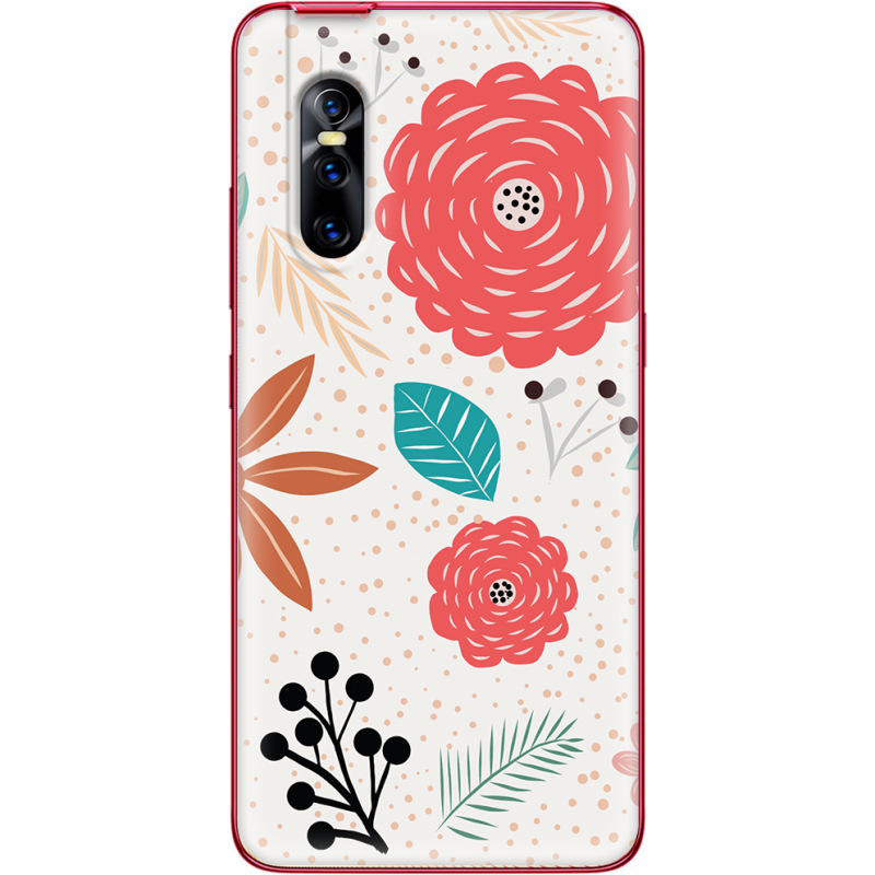 Чехол Uprint Vivo V15 Pro Line Flowers