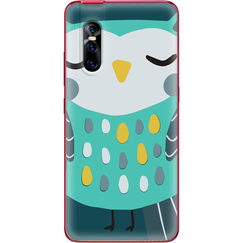 Чехол Uprint Vivo V15 Pro Green Owl