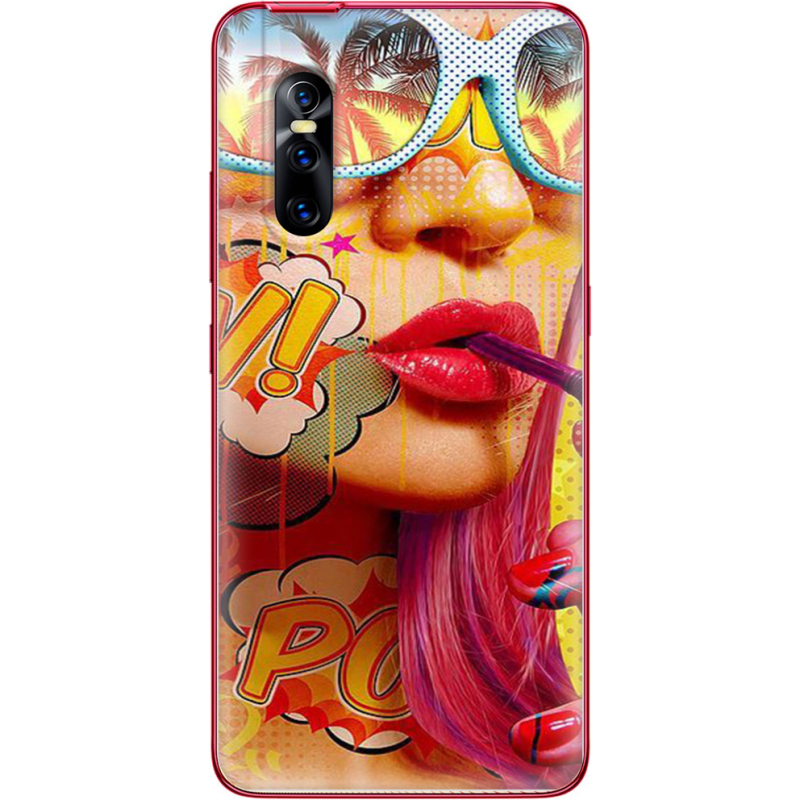 Чехол Uprint Vivo V15 Pro Yellow Girl Pop Art