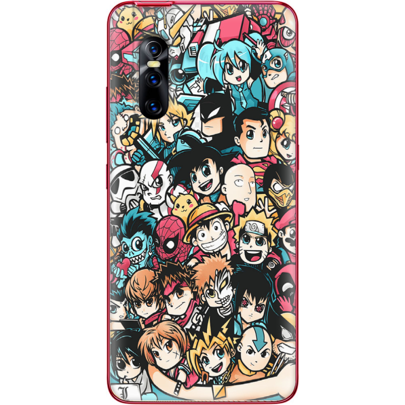 Чехол Uprint Vivo V15 Pro Anime Stickers