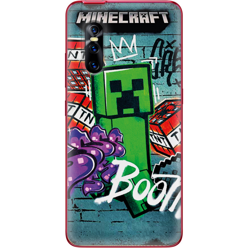 Чехол Uprint Vivo V15 Pro Minecraft Graffiti