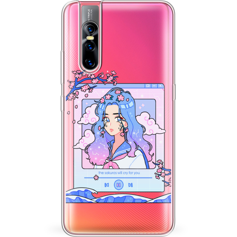 Прозрачный чехол Uprint Vivo V15 Pro The Sakuras Will Cry For You