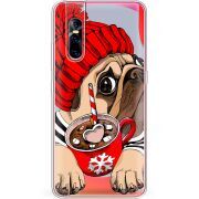 Прозрачный чехол Uprint Vivo V15 Pro Winter Puggy