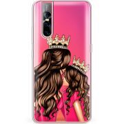 Прозрачный чехол Uprint Vivo V15 Pro Queen and Princess