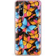 Прозрачный чехол Uprint Vivo V15 Pro Butterfly Morpho