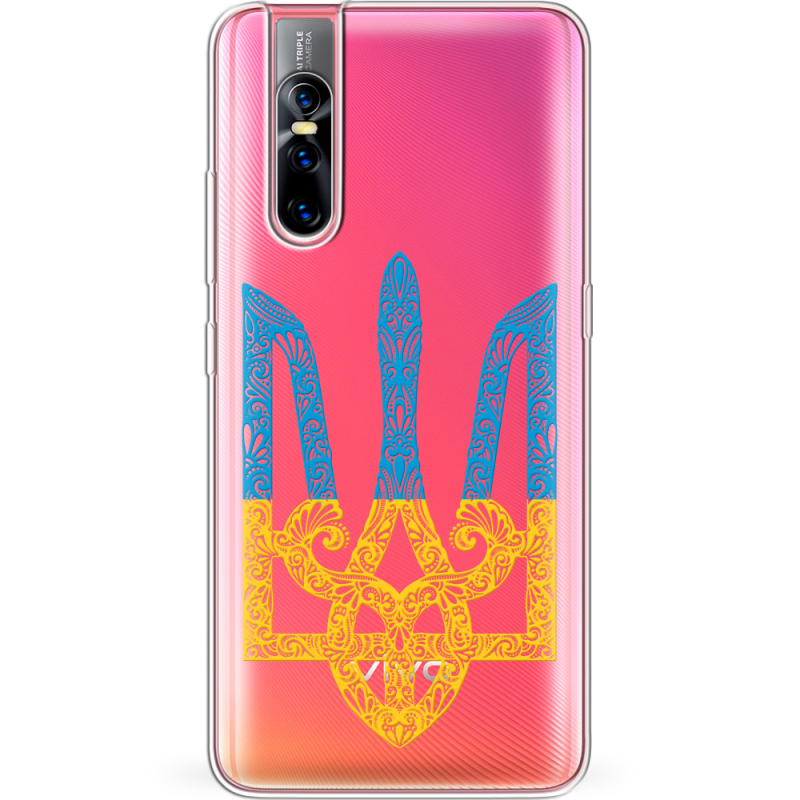 Прозрачный чехол Uprint Vivo V15 Pro Gold Trident