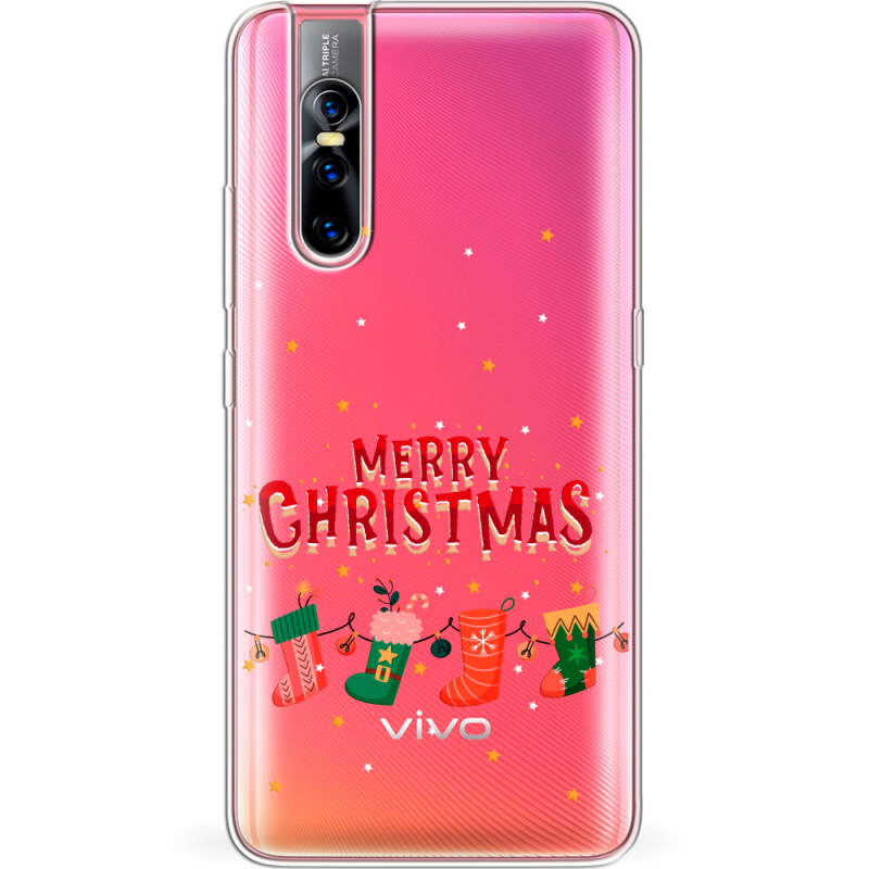 Прозрачный чехол Uprint Vivo V15 Pro Merry Christmas