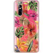 Прозрачный чехол Uprint Vivo V15 Pro Tropical Flowers