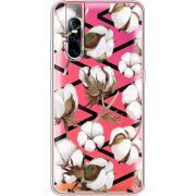 Прозрачный чехол Uprint Vivo V15 Pro Cotton flowers