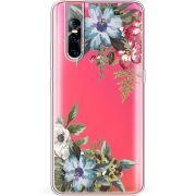 Прозрачный чехол Uprint Vivo V15 Pro Floral