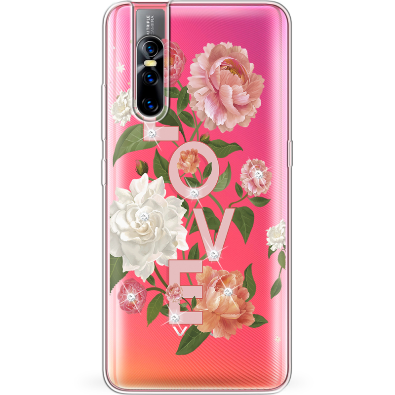 Чехол со стразами Vivo V15 Pro Love