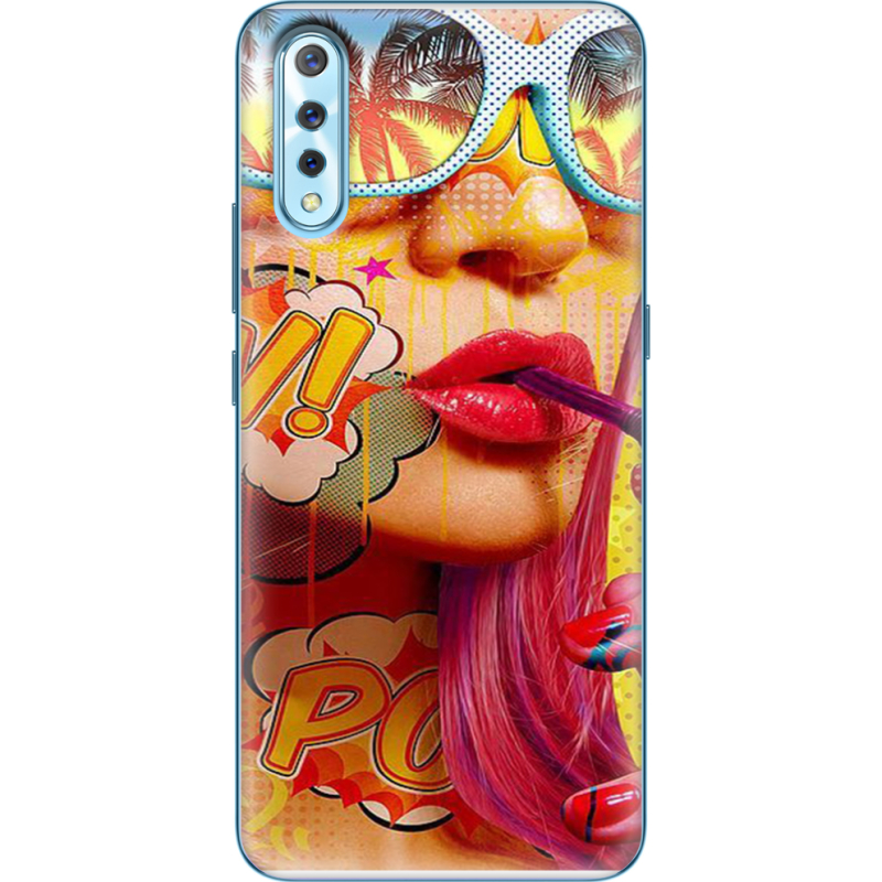 Чехол Uprint Vivo V17 Neo Yellow Girl Pop Art