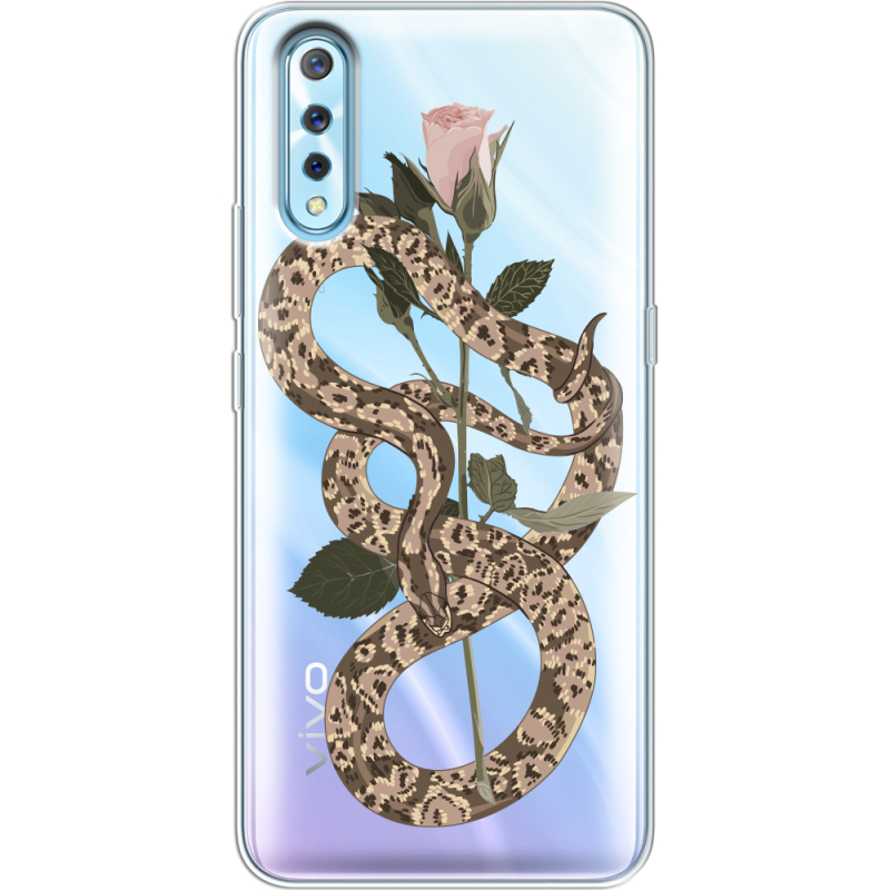 Прозрачный чехол Uprint Vivo V17 Neo Glamor Snake