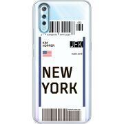Прозрачный чехол Uprint Vivo V17 Neo Ticket New York