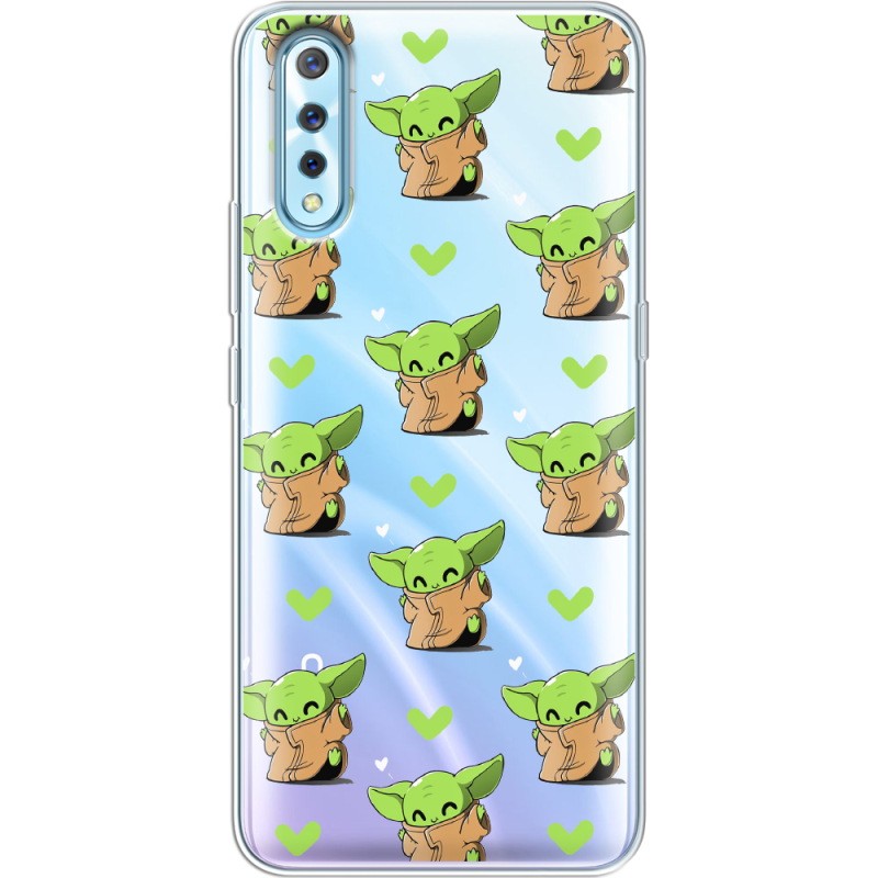 Прозрачный чехол Uprint Vivo V17 Neo Pattern Baby Yoda