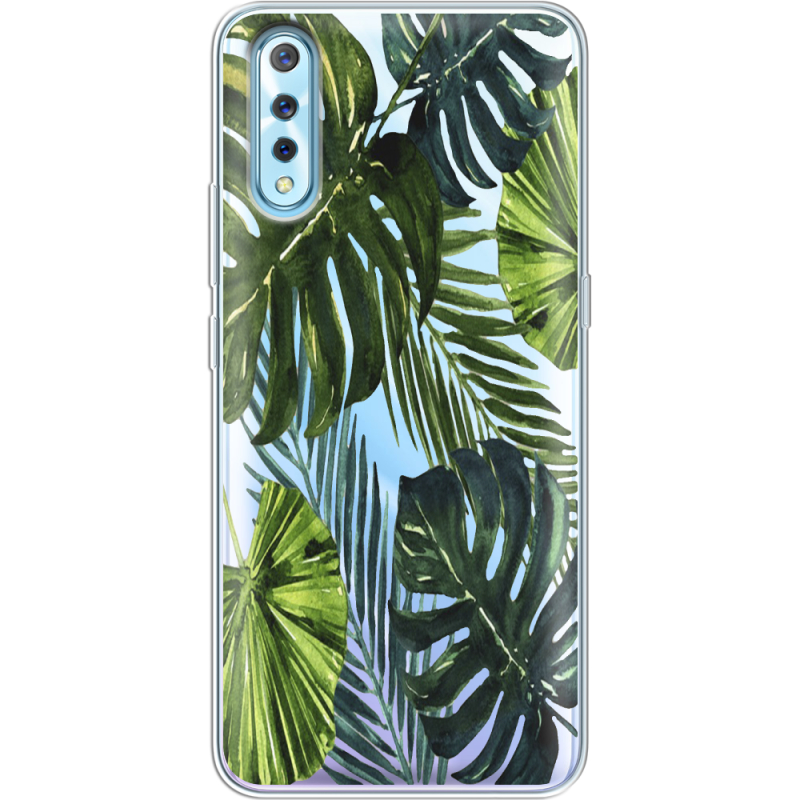 Прозрачный чехол Uprint Vivo V17 Neo Palm Tree