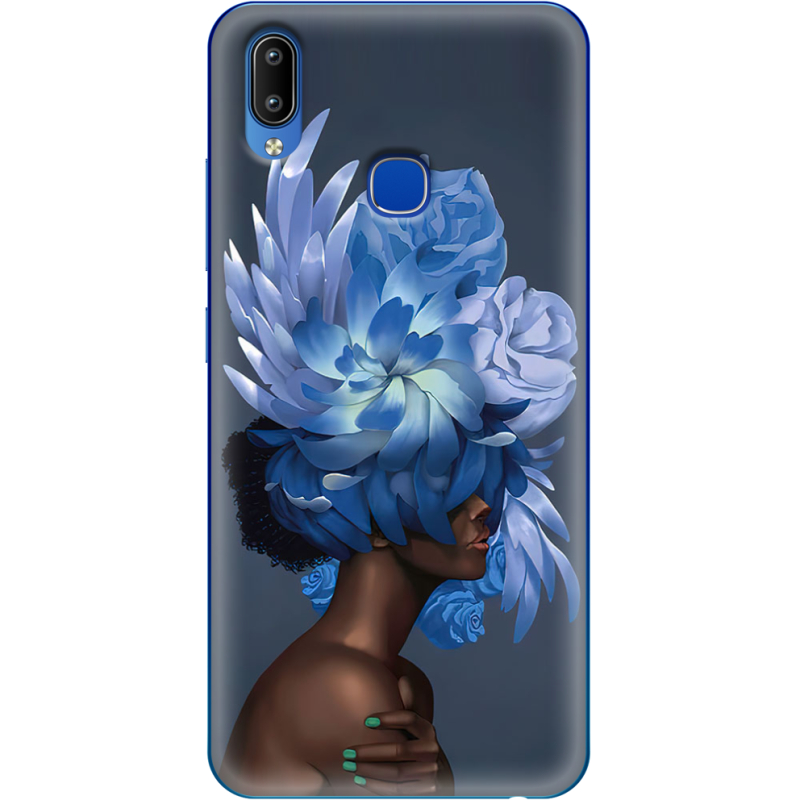 Чехол Uprint Vivo Y93 Lite Exquisite Blue Flowers