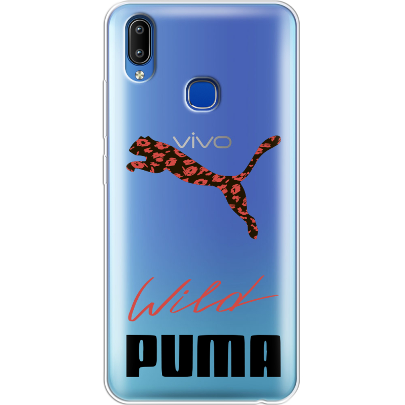 Прозрачный чехол Uprint Vivo Y93 Lite Wild Cat