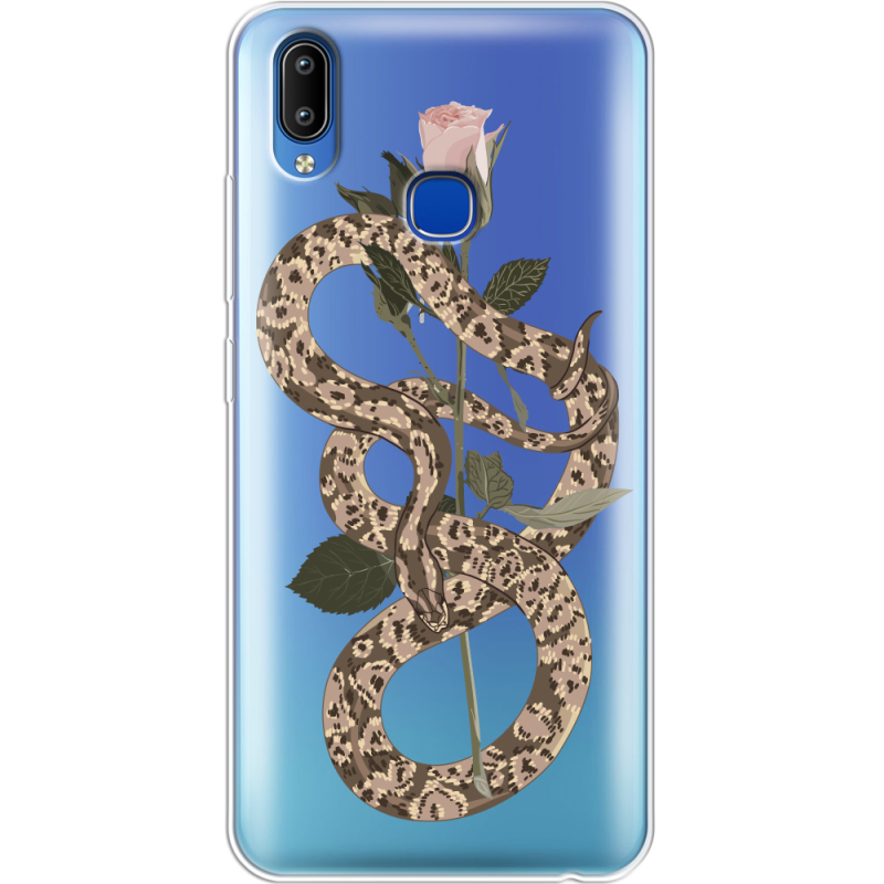Прозрачный чехол Uprint Vivo Y93 Lite Glamor Snake