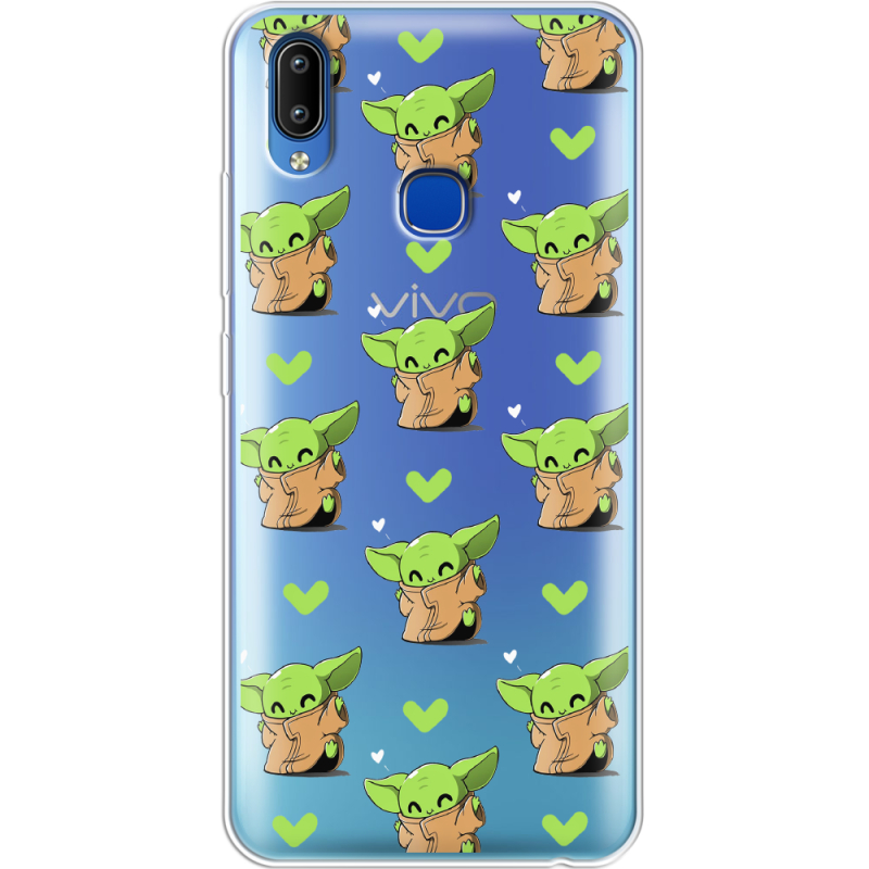 Прозрачный чехол Uprint Vivo Y93 Lite Pattern Baby Yoda