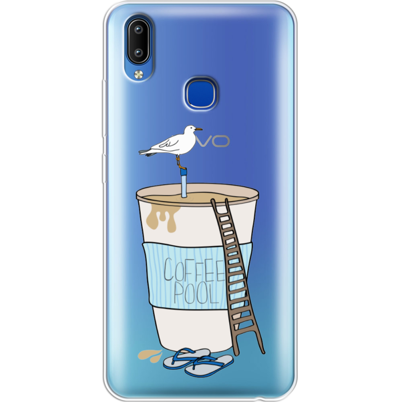 Прозрачный чехол Uprint Vivo Y93 Lite Segull in Cofee Pool