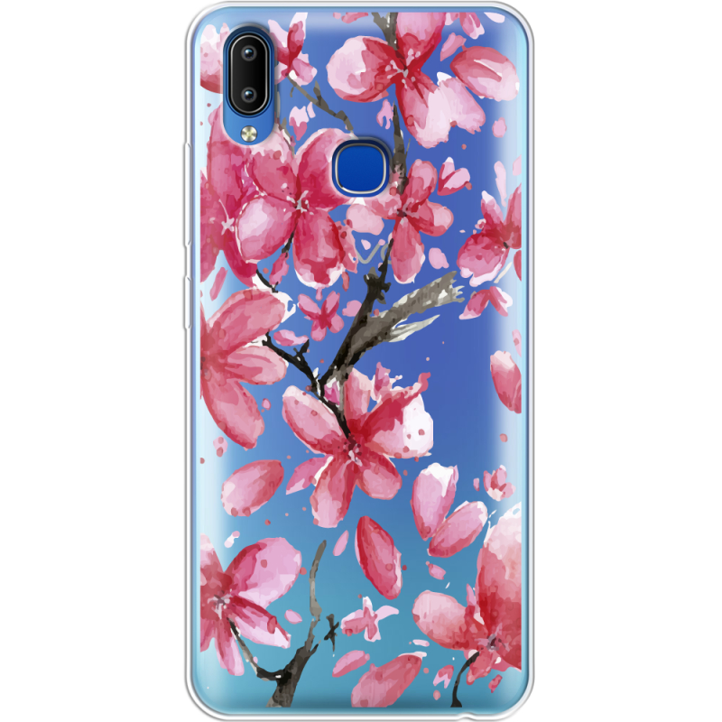 Прозрачный чехол Uprint Vivo Y93 Lite Pink Magnolia