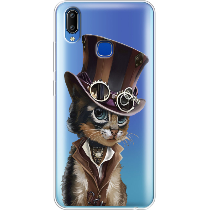 Прозрачный чехол Uprint Vivo Y93 Lite Steampunk Cat