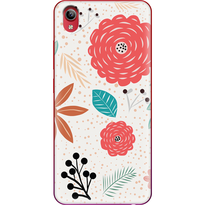 Чехол Uprint Vivo Y91C Line Flowers