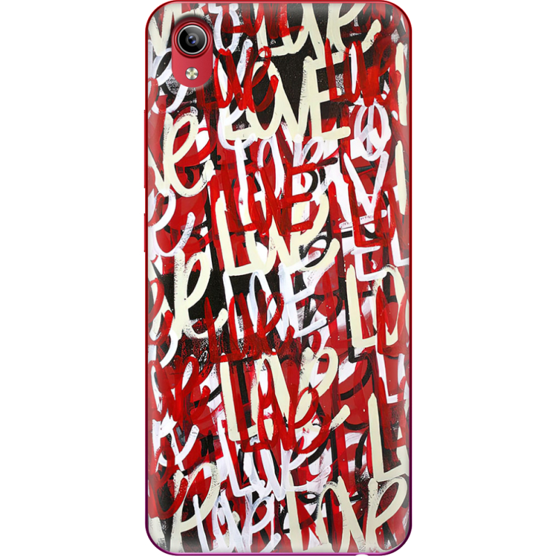 Чехол Uprint Vivo Y91C Love Graffiti