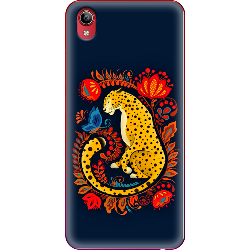 Чехол Uprint Vivo Y91C Petrykivka Leopard