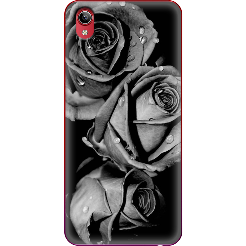 Чехол Uprint Vivo Y91C Black and White Roses