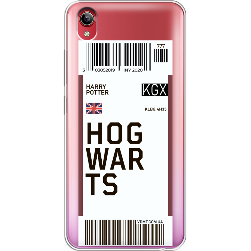 Прозрачный чехол Uprint Vivo Y91C Ticket Hogwarts