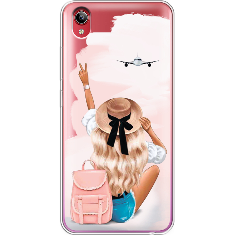 Прозрачный чехол Uprint Vivo Y91C Travel Girl