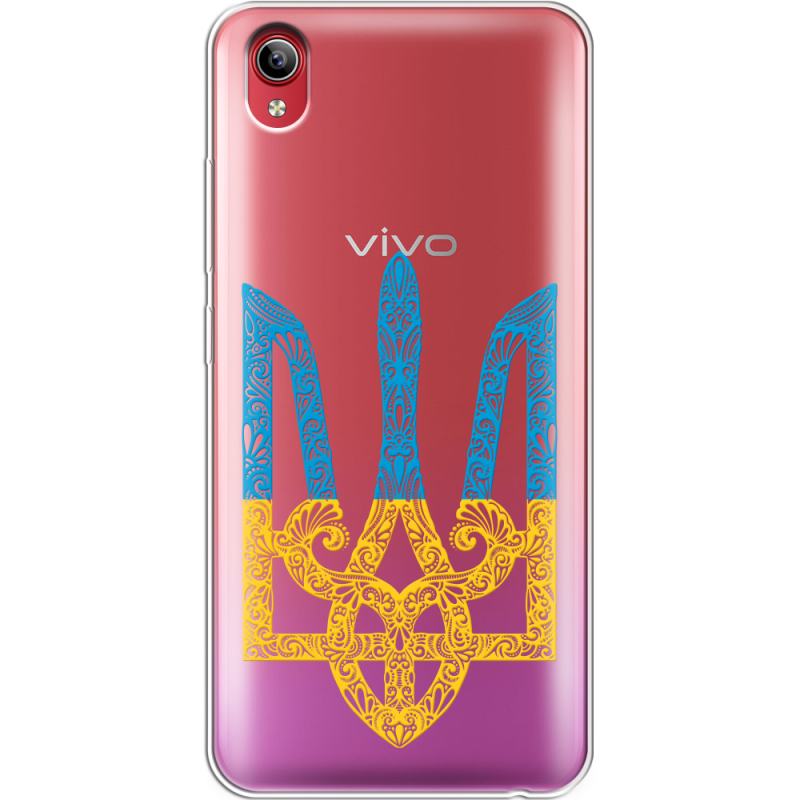 Прозрачный чехол Uprint Vivo Y91C Gold Trident