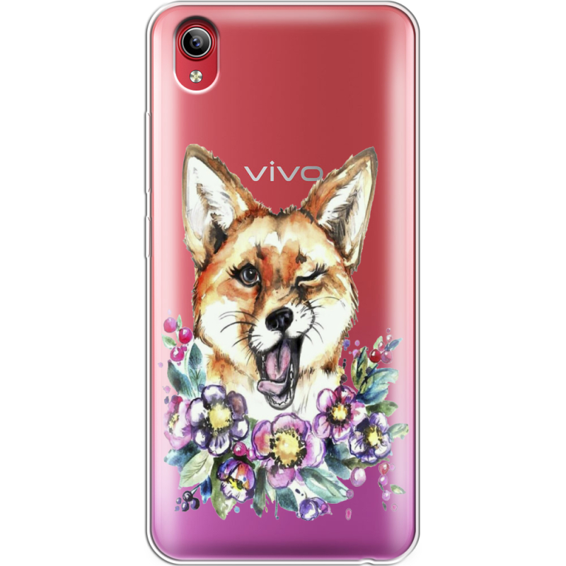 Прозрачный чехол Uprint Vivo Y91C Winking Fox