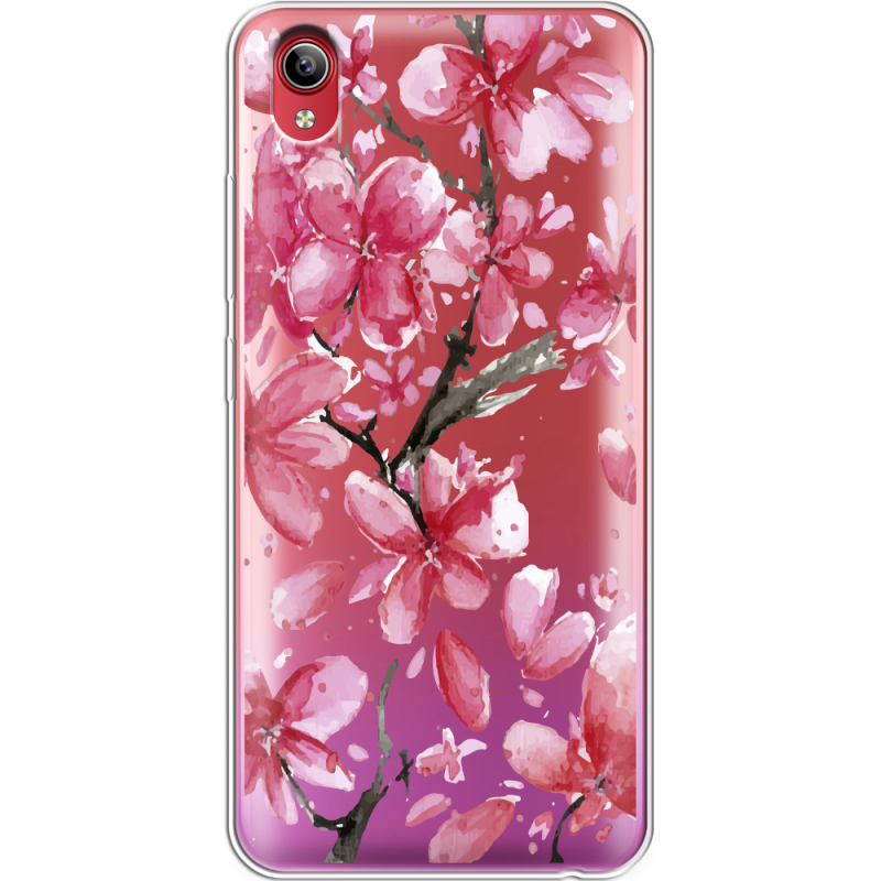 Прозрачный чехол Uprint Vivo Y91C Pink Magnolia