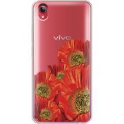 Прозрачный чехол Uprint Vivo Y91C Red Poppies