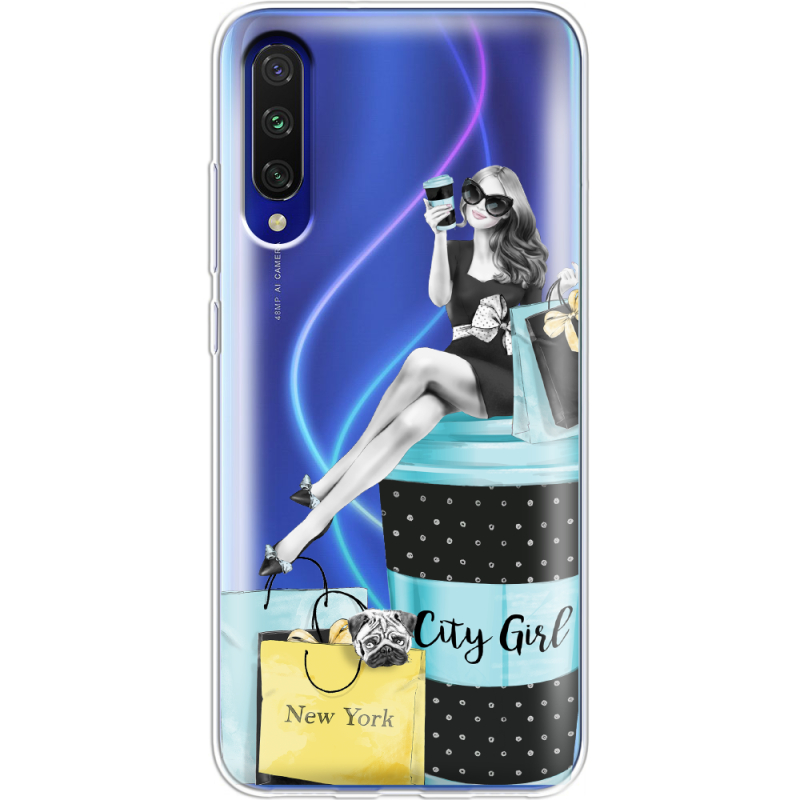 Прозрачный чехол Uprint Xiaomi Mi A3 City Girl