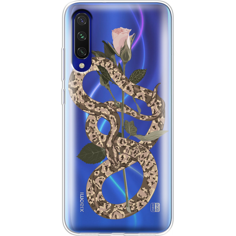 Прозрачный чехол Uprint Xiaomi Mi A3 Glamor Snake