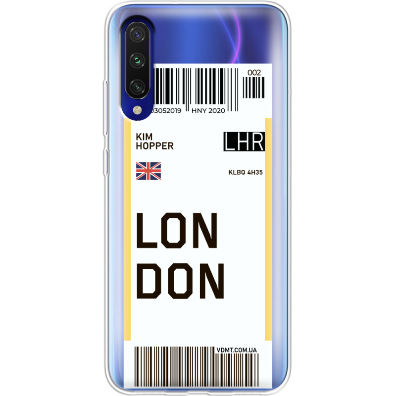 Прозрачный чехол Uprint Xiaomi Mi A3 Ticket London