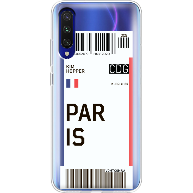 Прозрачный чехол Uprint Xiaomi Mi A3 Ticket Paris