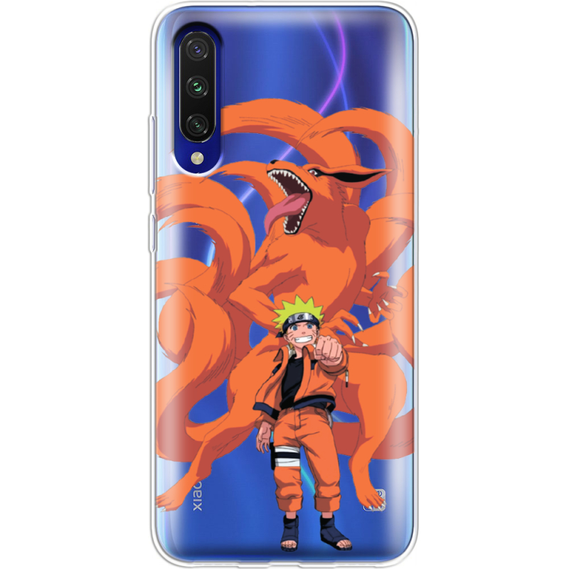 Прозрачный чехол Uprint Xiaomi Mi A3 Naruto and Kurama