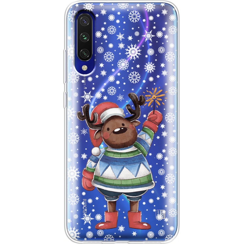 Прозрачный чехол Uprint Xiaomi Mi A3 Christmas Deer with Snow