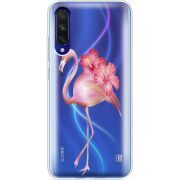 Прозрачный чехол Uprint Xiaomi Mi A3 Floral Flamingo