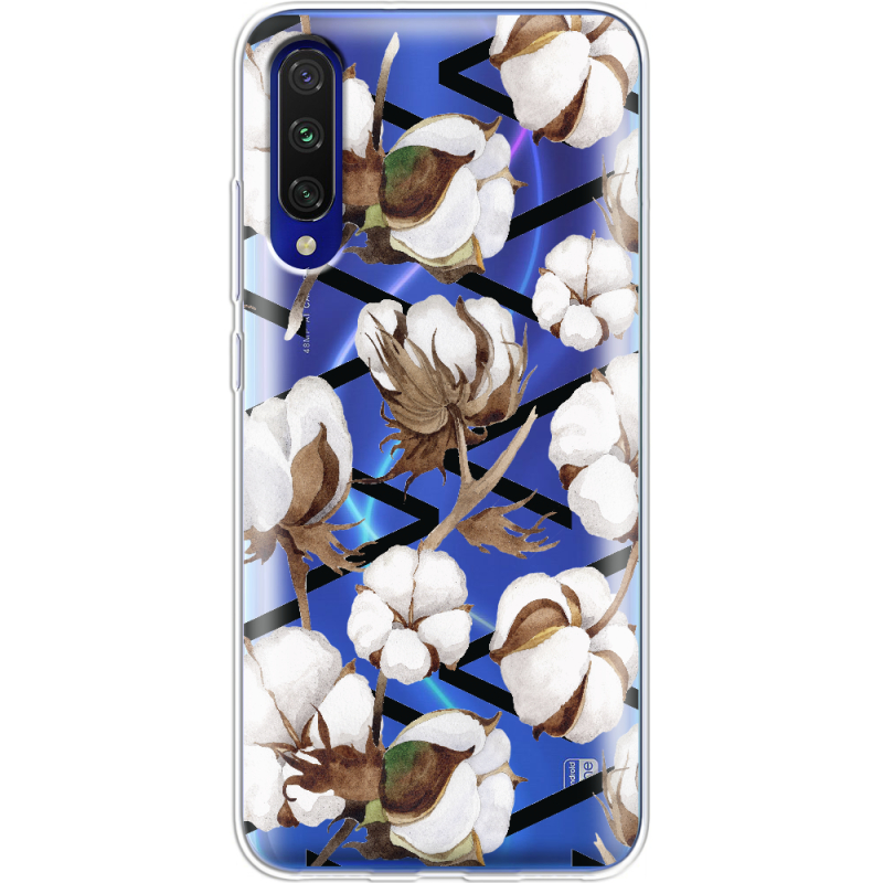 Прозрачный чехол Uprint Xiaomi Mi A3 Cotton flowers