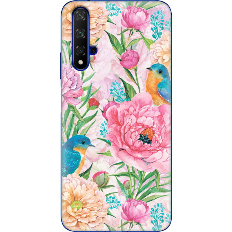 Чехол Uprint Huawei Honor 20 Birds in Flowers