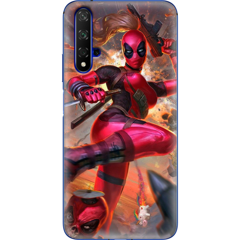 Чехол Uprint Huawei Honor 20 Woman Deadpool