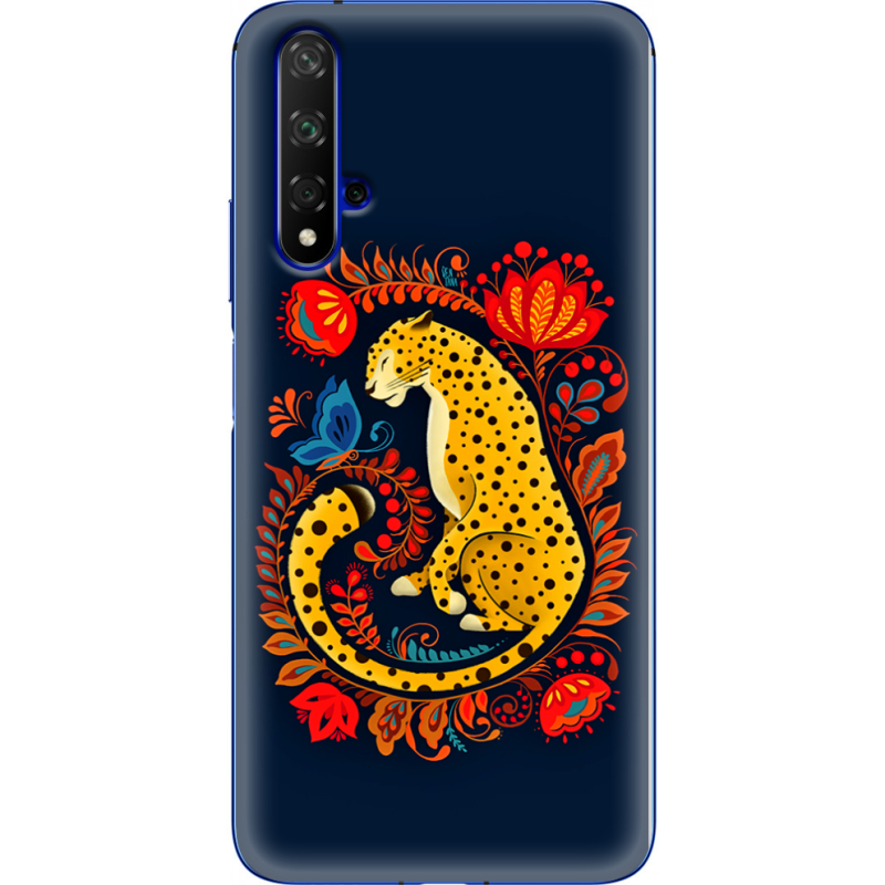 Чехол Uprint Huawei Honor 20 Petrykivka Leopard