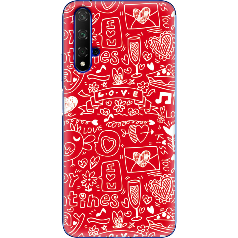 Чехол Uprint Huawei Honor 20 Happy Valentines